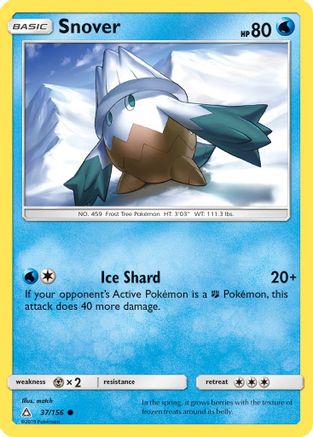 Snover 037  - Reverse Holofoil SM  Ultra Prism - Common