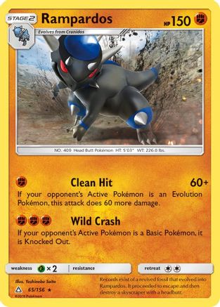 Rampardos 065/156  - Holofoil SM  Ultra Prism - Holo Rare