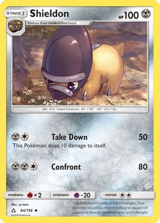 Shieldon 084  - Reverse Holofoil SM  Ultra Prism - Uncommon