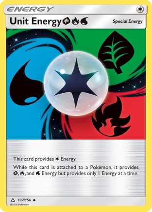 Unit Energy GRW 137/156  - Reverse Holofoil SM  Ultra Prism - Uncommon