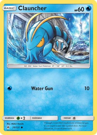 Clauncher 025  - Reverse Holofoil SM  Forbidden Light - Common