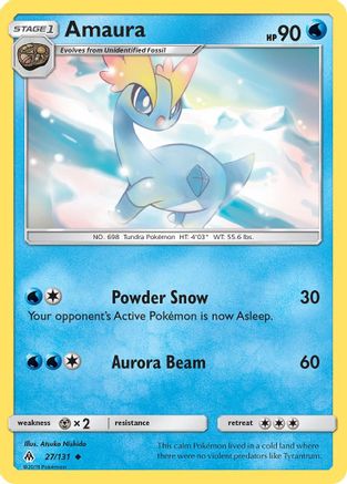 Amaura 027/131  SM  Forbidden Light - Uncommon