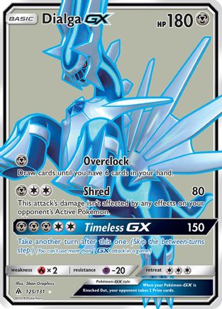 Dialga GX (Full Art) 125  - Holofoil SM  Forbidden Light - Ultra Rare
