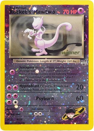 Rocket's Mewtwo 008  - Reverse Holofoil Best of Promos - Promo