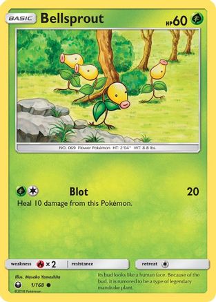 Bellsprout 001/168  SM  Celestial Storm - Common