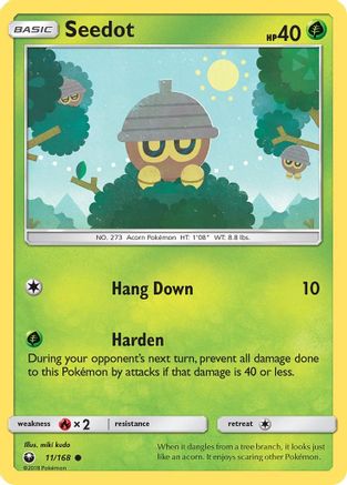 Seedot (11) 011  - Reverse Holofoil SM  Celestial Storm - Common
