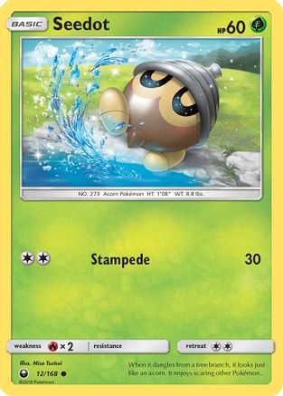 Seedot (12) 012  - Reverse Holofoil SM  Celestial Storm - Common