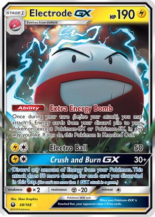 Electrode GX 048/168  - Holofoil SM  Celestial Storm - Ultra Rare
