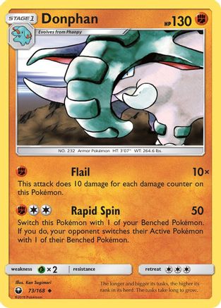 Donphan 073  SM  Celestial Storm - Uncommon
