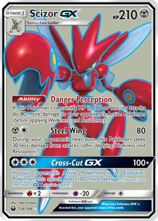 Scizor GX (Full Art) 158  - Holofoil SM  Celestial Storm - Ultra Rare