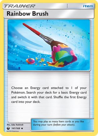 Rainbow Brush 141  - Reverse Holofoil SM  Celestial Storm - Uncommon