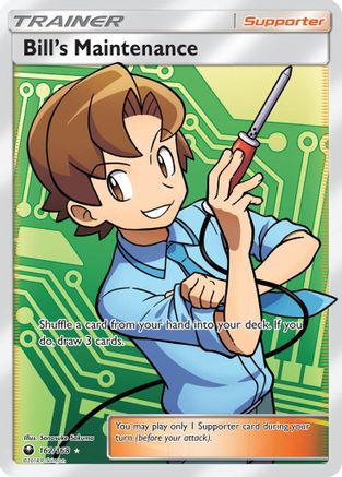 Bill's Maintenance (Full Art) 162  - Holofoil SM  Celestial Storm - Ultra Rare