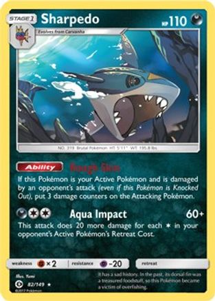Sharpedo 082/149  - Holofoil Blister Exclusives - Promo