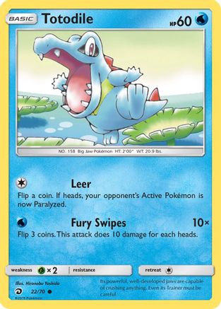 Totodile 022/70  Dragon Majesty - Common