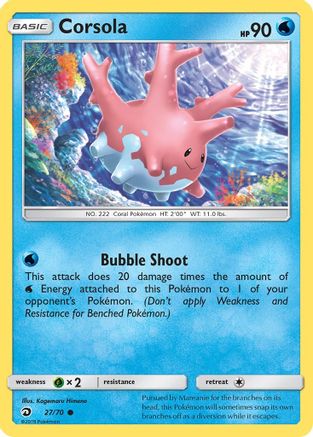 Corsola 027/70  Dragon Majesty - Common