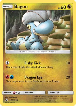 Bagon 042  - Reverse Holofoil Dragon Majesty - Common