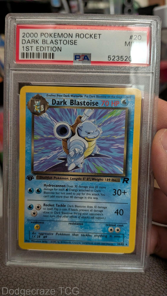 2000 Pokemon Rocket Dark Blastoise 1st Edition 20 PSA 9