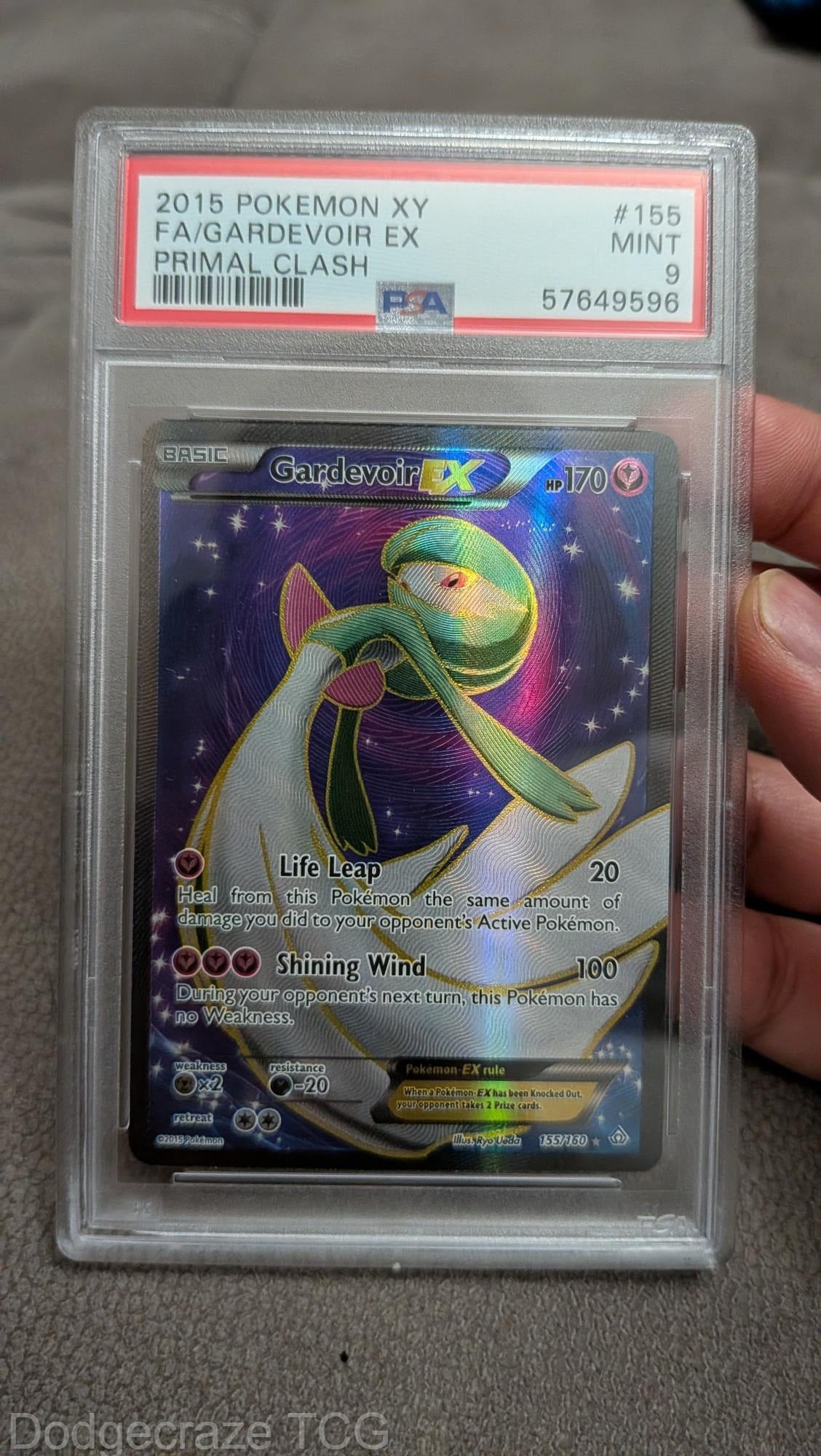 2015 Pokemon Primal Clash Gardevoir EX 155/160 PSA 9