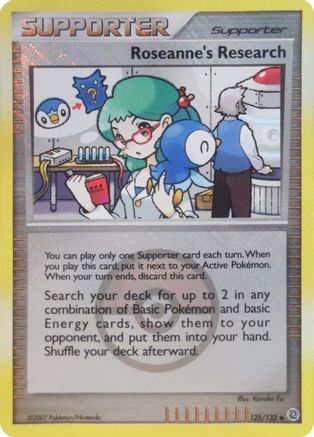 Roseanne's Research 125/132  - Reverse Holofoil League & Championship Cards - Promo