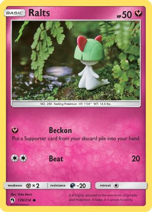 Ralts 139/214  SM  Lost Thunder - Common