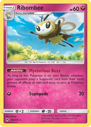 Ribombee 146/214  SM  Lost Thunder - Rare