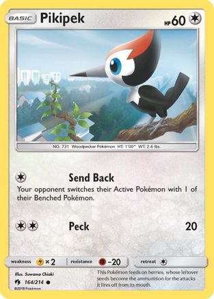 Pikipek (164) 164/214  SM  Lost Thunder - Common