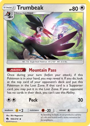 Trumbeak 165/214  SM  Lost Thunder - Uncommon
