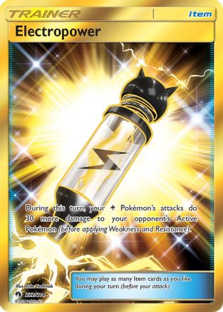 Electropower (Secret) 232  - Holofoil SM  Lost Thunder - Secret Rare