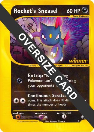 Rocket's Sneasel 005  Jumbo Cards - Promo