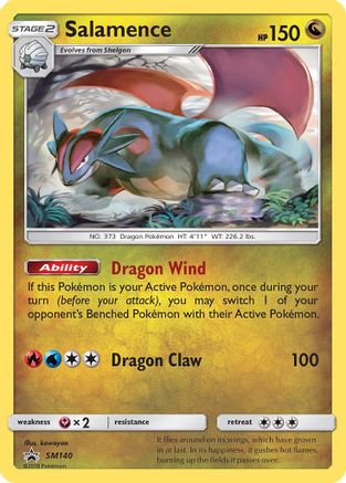 Salamence SM140  - Holofoil SM Promos - Promo
