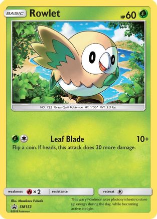 Rowlet SM153  - Holofoil SM Promos - Promo