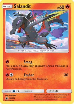 Salandit SM154  - Holofoil SM Promos - Promo