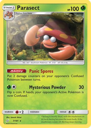 Parasect 007  SM  Team Up - Rare