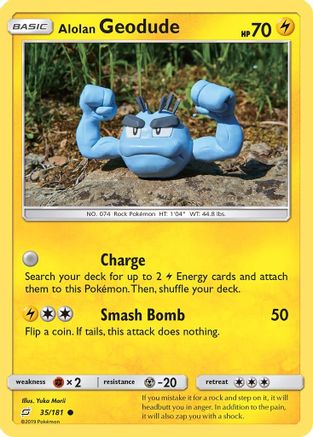Alolan Geodude (35) 035/181  SM  Team Up - Common