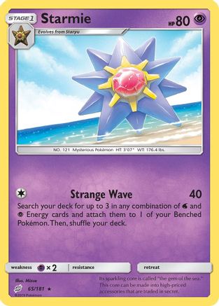 Starmie 065/181  SM  Team Up - Rare