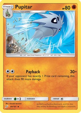 Pupitar 080  SM  Team Up - Uncommon