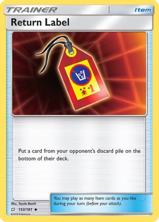 Return Label 153  SM  Team Up - Uncommon