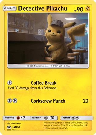 Detective Pikachu SM190  - Holofoil SM Promos - Promo