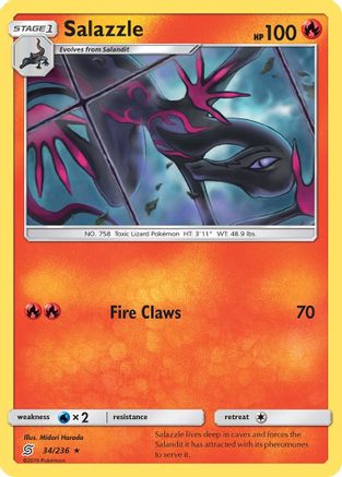 Salazzle (34) 034  SM  Unified Minds - Rare