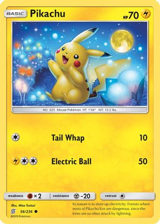 Pikachu (56) 056/236  SM  Unified Minds - Common