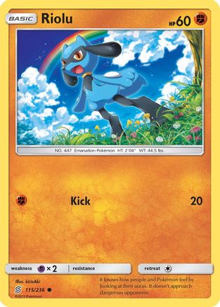 Riolu (115) 115/236  SM  Unified Minds - Common