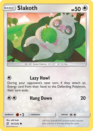 Slakoth (167) 167/236  SM  Unified Minds - Common