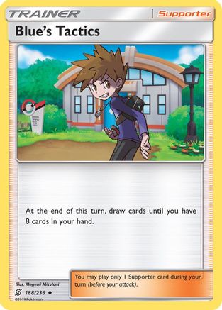 Blue's Tactics 188/236  SM  Unified Minds - Uncommon