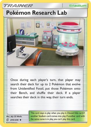 Pokemon Research Lab 205/236  SM  Unified Minds - Uncommon