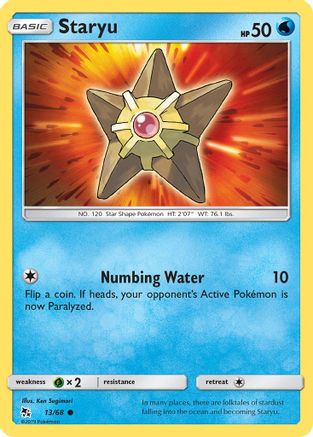 Staryu 013/68  - Reverse Holofoil Hidden Fates - Common
