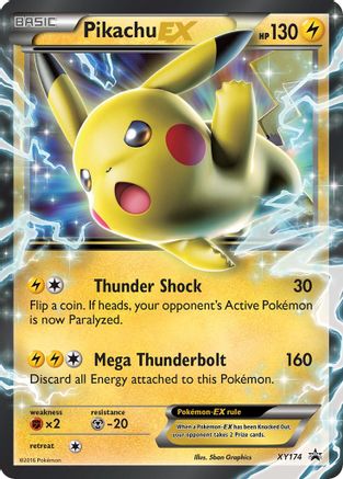 Pikachu EX XY174  - Holofoil Jumbo Cards - Promo
