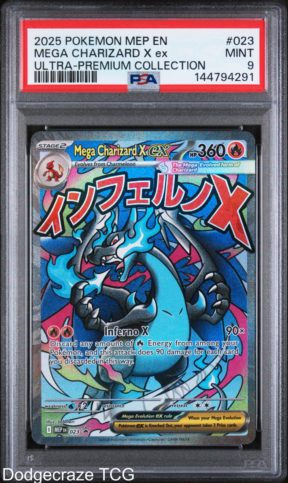 2025 Pokemon Mega Charizard X EX Ultra-premium Collection 023 PSA 9