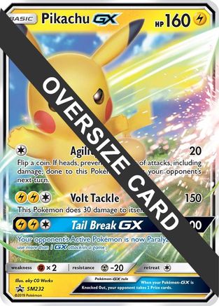 Pikachu GX SM232  - Holofoil Jumbo Cards - Promo