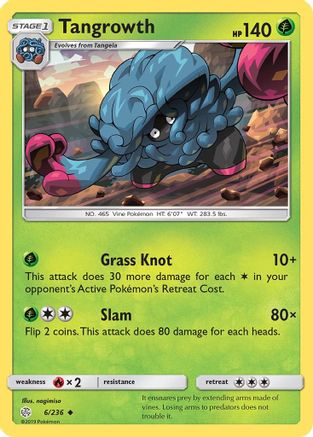 Tangrowth 006/236  - Reverse Holofoil SM  Cosmic Eclipse - Uncommon