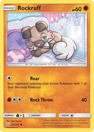 Rockruff 123/236  SM  Cosmic Eclipse - Common